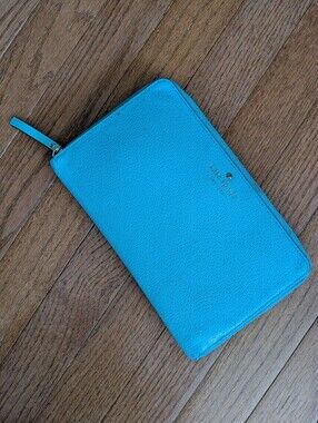Kate Spade Turquoise Zip Around Wallet